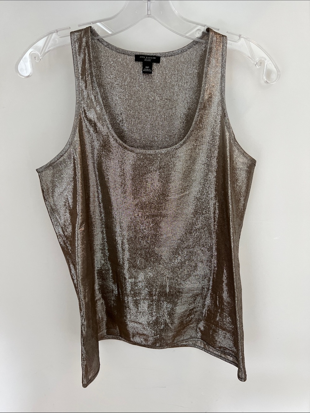 Ann Taylor Metallic Shimmer Shell